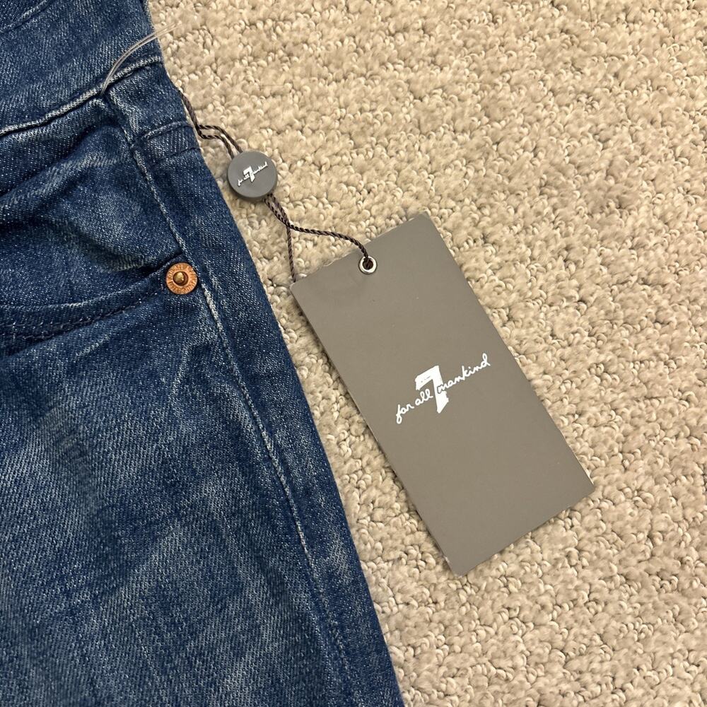 7 For All Mankind Charlize Slim Flare Jeans Women's Size 28 NWT Western Cowgirl - Picture 3 of 11